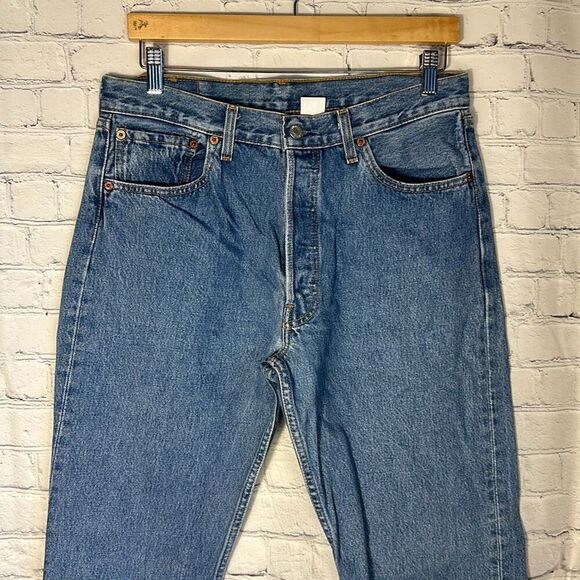 Levi’s Mens 501xx Button Fly Straight Jeans size W34 x L34 - Picture 2 of 9